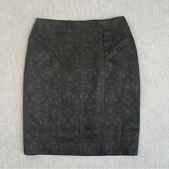 Kay Unger Designer Black Pencil Skirt Women’s Size 10 - Picture 1 of 9